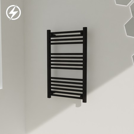 500mm (w) x 800mm (h) Electric Black Towel Rail