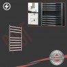 350mm (w) x 600mm (h) Electric Stainless Steel Towel Rail (Single Heat or Thermostatic Option)