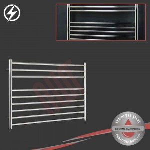 1000mm (w) x 600mm (h) Electric "Polished Stainless Steel" Heated Towel Rail