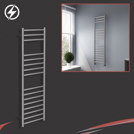 350mm (w) x 1200mm (h) Electric Stainless Steel Towel Rail (Single Heat or Thermostatic Option)