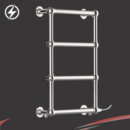 500mm (w) x 750mm (h) "Harley" Chrome Traditional Towel Rail (Single Heat)