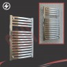 600mm (w) x 800mm (h) Electric "Ellipse" Chrome Towel Rail