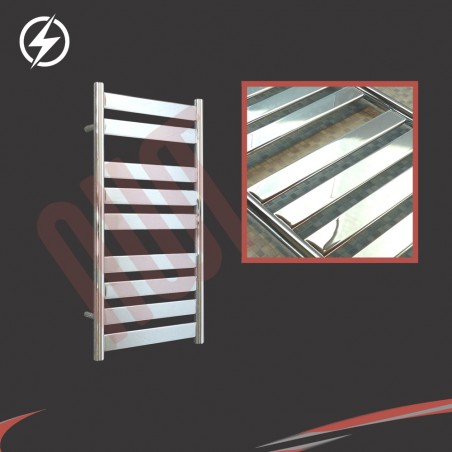 500mm (w) x 950mm (h) Electric "Ruthin" Chrome Towel Rail