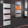 500mm (w) x 1200mm (h) "Apollo" Electric Chrome Designer Towel Rail