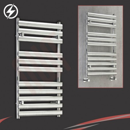 500mm (w) x 930mm (h)Electric "Brecon" Chrome Designer Towel Rail