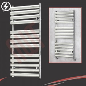 500mm (w) x 1200mm (h)Electric "Brecon" Chrome Designer Towel Rail