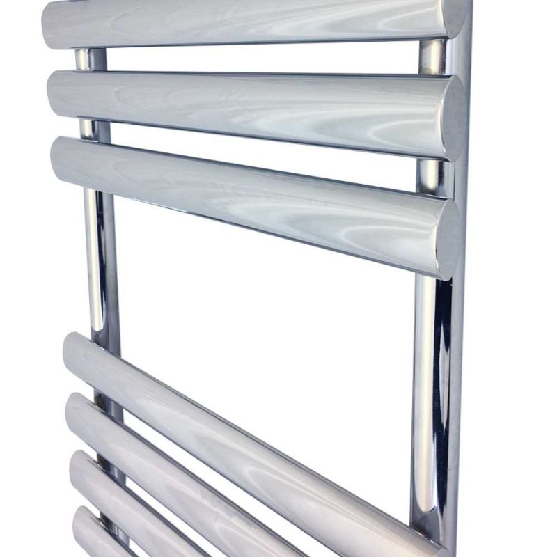 500mm (w) x 1200mm (h)Electric "Brecon" Chrome Designer Towel Rail (Single Heat or Thermostatic Option)