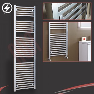 500mm (w) x 1800mm (h) "Atlas" Electric Chrome Designer Towel Rail