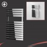 500mm (w) x 788mm (h) Electric "Solar" Chrome Designer Towel Rail