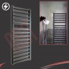 500mm (w) x 1165mm (h) Electric "Denbigh" Black Towel Rail