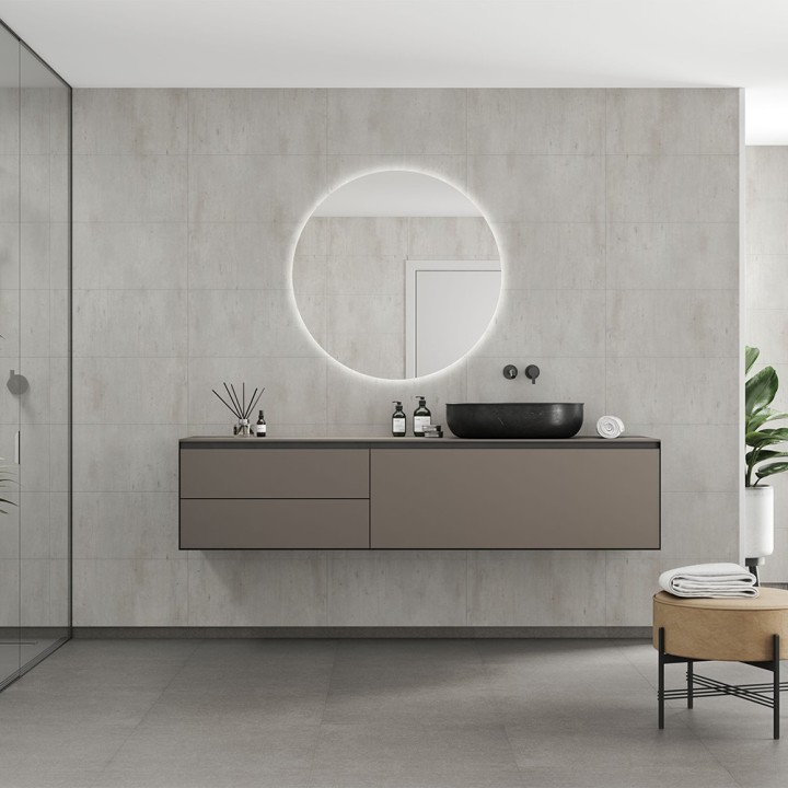 Cracked Cement Industrial Tile Effect - Fibo