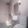 Dusky Pink Hexagonal Urban Tile Effect - Fibo