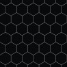 Black Silk Hexagonal Urban Tile Effect - Fibo