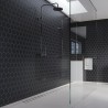 Black Silk Hexagonal Urban Tile Effect - Fibo