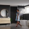 Black Silk Hexagonal Urban Tile Effect - Fibo