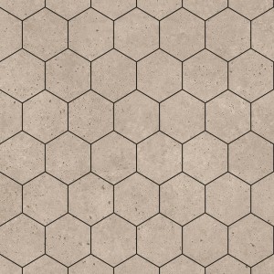 Rough Cement Hexagonal Urban Tile Effect - Fibo