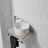 Denver White Elongated Hexagonal Urban Tile Effect - Fibo