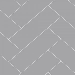 Medium Grey Herringbone Urban Tile Effect - Fibo