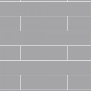 Medium Gray Metro Brick Urban Tile Effect - Fibo