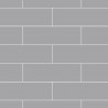 Medium Gray Metro Brick Urban Tile Effect - Fibo