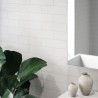 White Silk Metro Brick Urban Tile Effect - Fibo