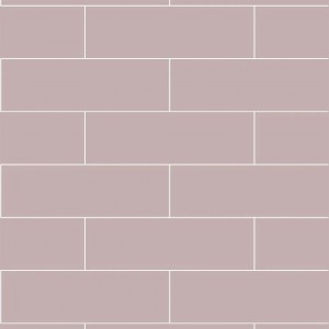 Dusky Pink Metro Brick Urban Tile Effect - Fibo