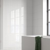 Denver White Stacked Subway Brick Urban Tile Effect - Fibo