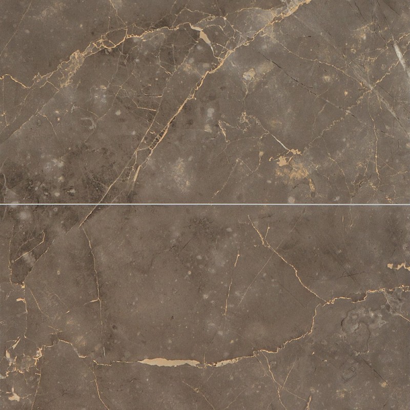 Brown Marble Tile Effect - Fibo - Closeup