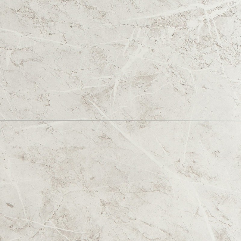 White Marble Tile Effect - Fibo