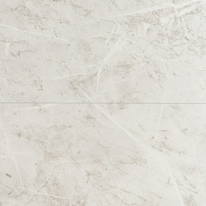 White Marble Tile Effect - Fibo