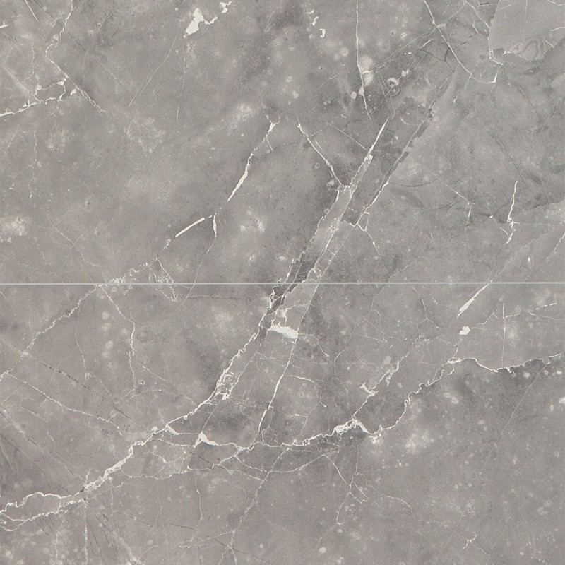 Grey Marble Tile Effect - Fibo - Closeup