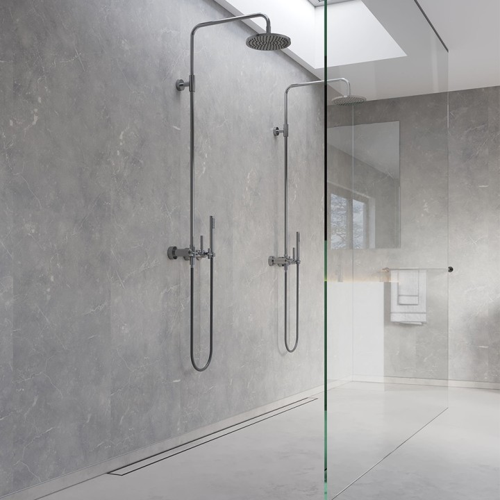 Grey Marble Effect - Fibo