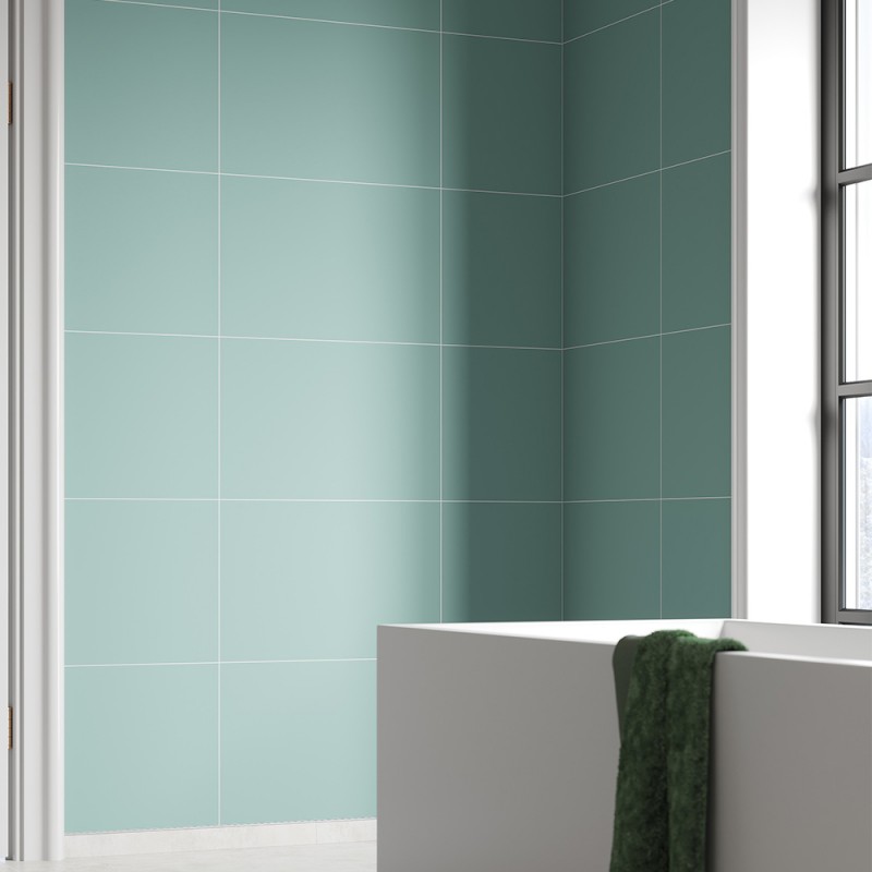 Aqua Mint Contemporary Tile Effect - Fibo