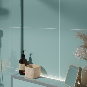 Aqua Mint Contemporary Tile Effect - Fibo