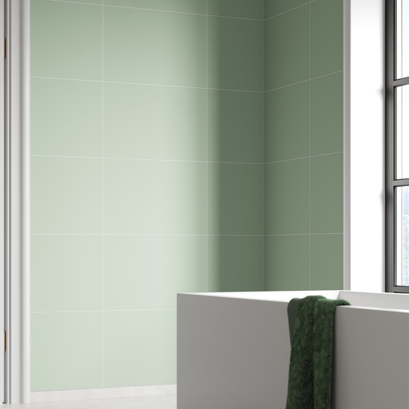 Light Green Contemporary Tile Effect - Fibo