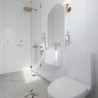 Denver White Gloss Contemporary Tile Effect - Fibo