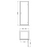 Chrome Rene Hinged Shower Doors