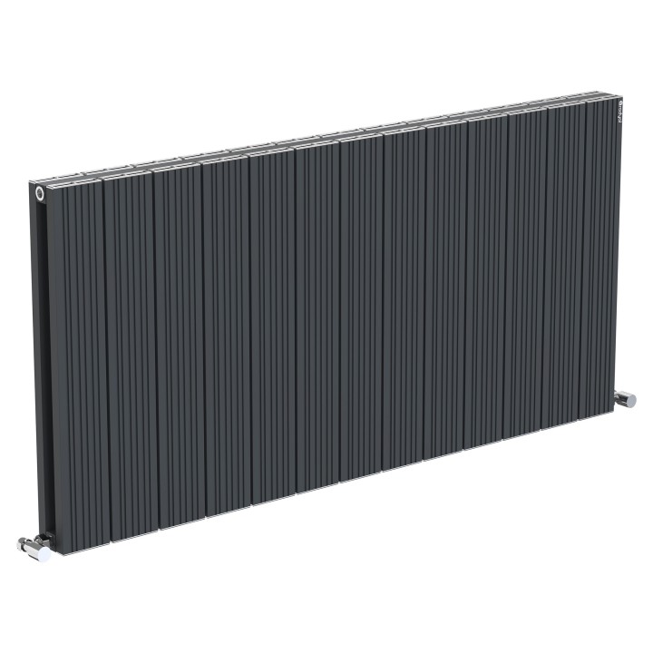 1230mm (w) x 600mm (h) Tower Bold Double Panel Anthracite Horizontal Aluminium Radiator (26 Extrusions)