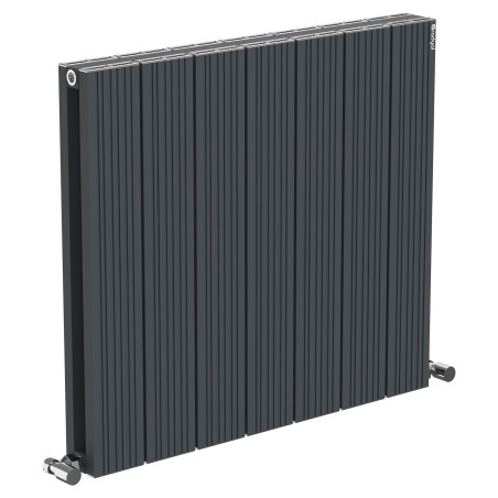 665mm (w) x 600mm (h) "Tower Bold" Double Panel Anthracite Horizontal Aluminium Radiator (14 Extrusions)