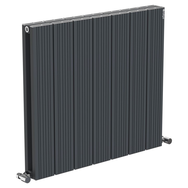 660mm (w) x 600mm (h) Tower Bold Double Panel Anthracite Horizontal Aluminium Radiator (14 Extrusions)
