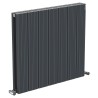 665mm (w) x 600mm (h) "Tower Bold" Double Panel Anthracite Horizontal Aluminium Radiator (14 Extrusions)