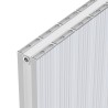 Radyal Tower Bold White Aluminium Radiator Close Up