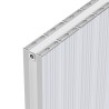 Radyal Tower Bold White Aluminium Radiator Close Up