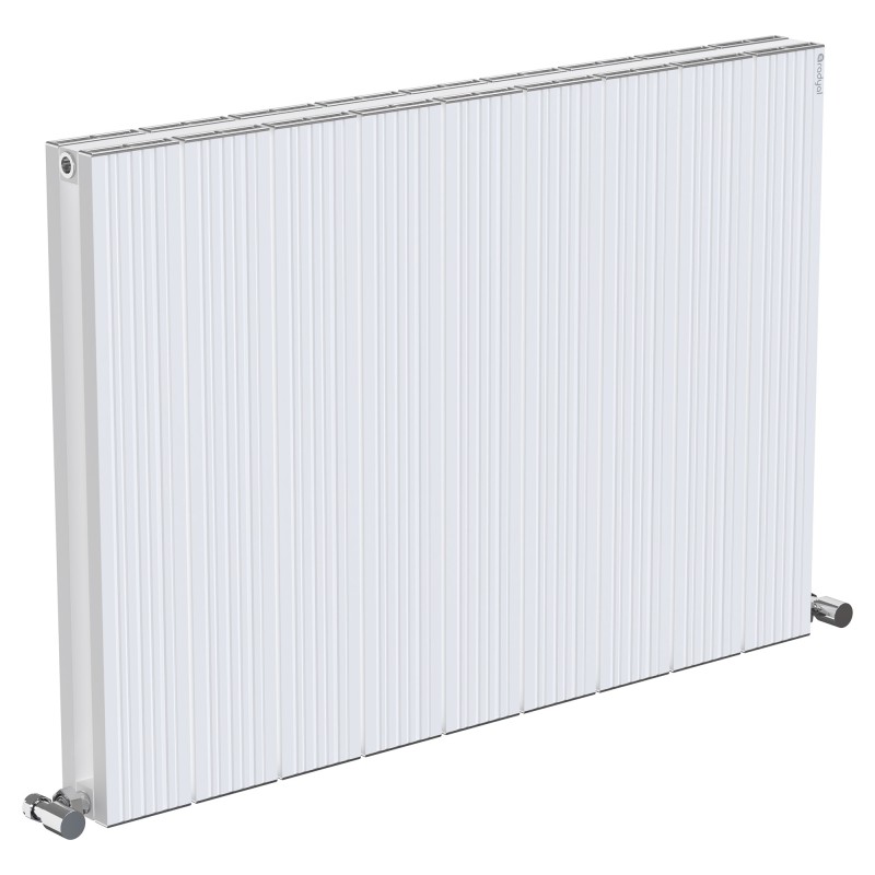 855mm (w) x 600mm (h) "Tower Bold" Double Panel White Horizontal Aluminium Radiator (18 Extrusions)