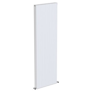 570mm (w) x 1800mm (h) "Tower Bold" Double Panel White Vertical Aluminium Radiator (12 Extrusions)