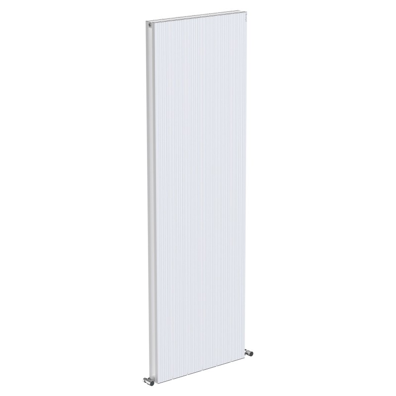 570mm (w) x 1800mm (h) "Tower Bold" Double Panel White Vertical Aluminium Radiator (12 Extrusions)