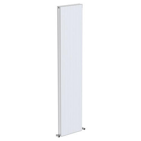 380mm (w) x 1800mm (h) "Tower Bold" Double Panel White Vertical Aluminium Radiator (8 Extrusions)