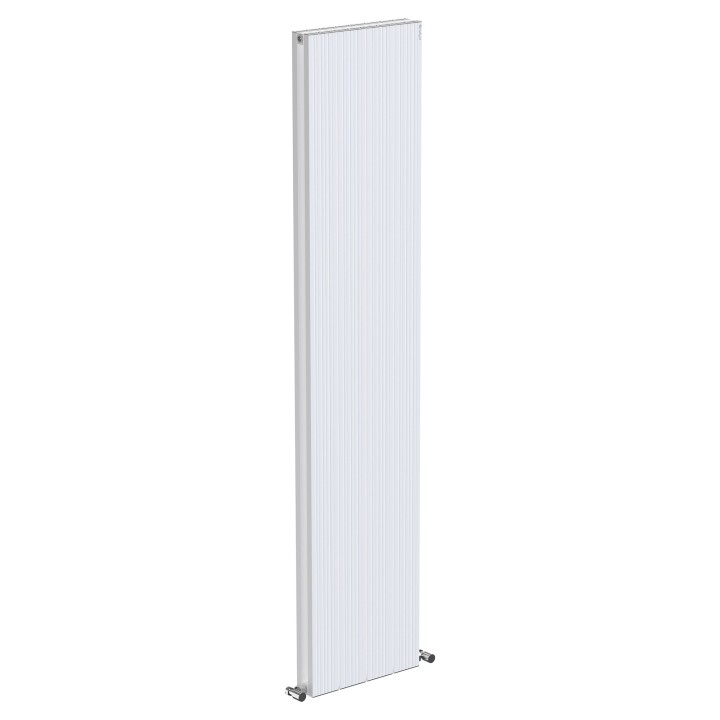 375mm (w) x 1800mm (h) Tower Bold Double Panel White Vertical Aluminium Radiator (8 Extrusions)