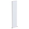 380mm (w) x 1800mm (h) "Tower Bold" Double Panel White Vertical Aluminium Radiator (8 Extrusions)