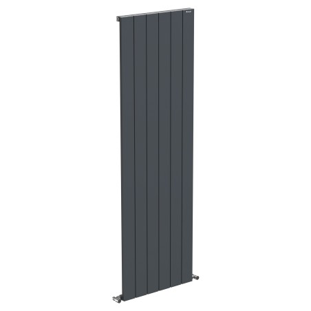 570mm (w) x 1800mm (h) "Tower" Single Panel Anthracite Vertical Aluminium Radiator (6 Extrusions)